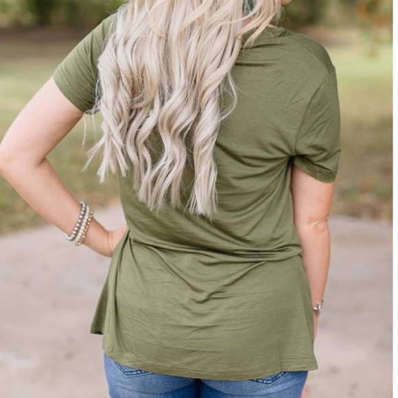 Crazy Train Forever Fav Basic Tee Olive - Picture 4 of 4